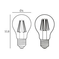 Tetszőleges LED izzó, E27 Ø 6 cm 3,5 W 2,200 K dimmelhető