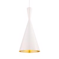 Tom Dixon Beat Tall LED függő lámpa, fehér